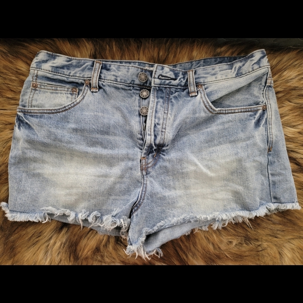 Free People Jean Shorts
